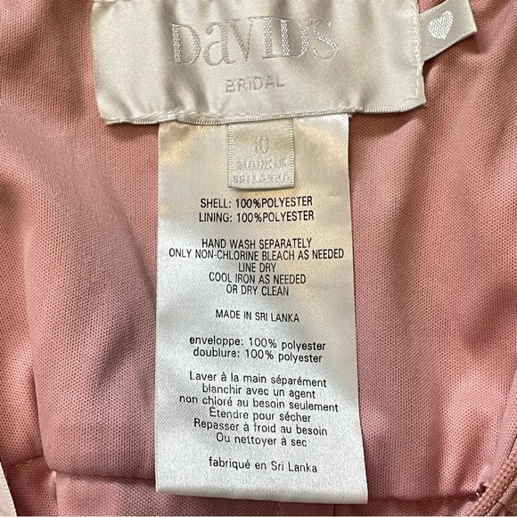 Blush Pink Ballet Formal Gown David’s Bridal Size 10 - Picture 8 of 15